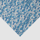 Hokusai de Grote Golf Patroon Nautische Blauwe gol Tissuepapier (Detail)