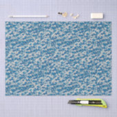 Hokusai de Grote Golf Patroon Nautische Blauwe gol Tissuepapier (Craft)