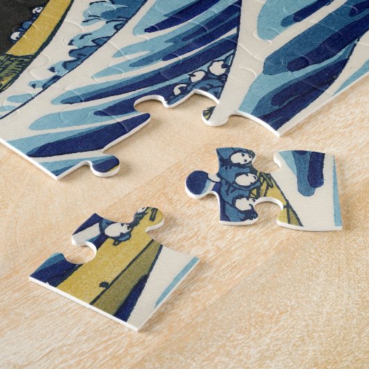 Hokusai De Grote Golf Puzzle Legpuzzel (Zijkant)