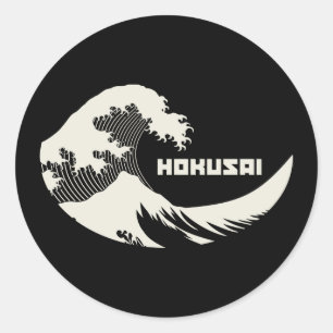 Hokusai - De Grote Golf Ronde Sticker