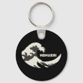 Hokusai - De Grote Golf Sleutelhanger (Voorkant)