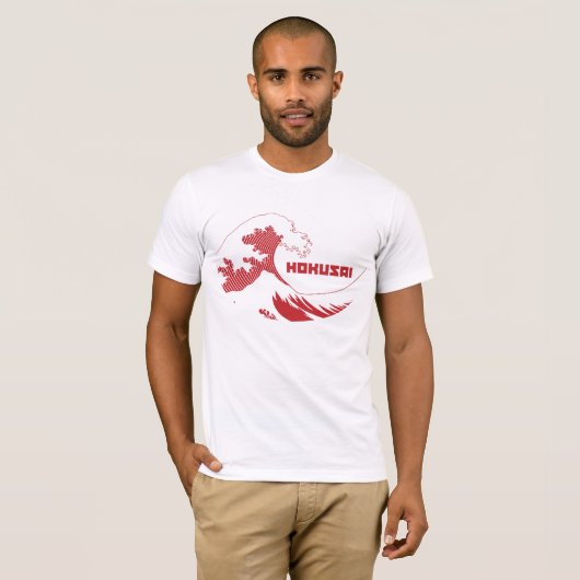Hokusai - De Grote Golf T-shirt (Voorkant volledig)