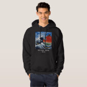Hokusai, "De Grote Golf van Kanagawa" + α Hoodie (Voorkant volledig)