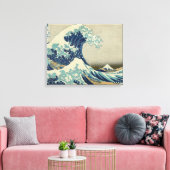 Hokusai - De Grote Golf van Kanagawa Canvas Afdruk (Insitu (Woonkamer))