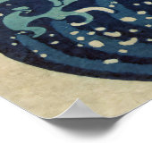 Hokusai - De Grote Golf van Kanagawa Fine Art Poster (Hoek)