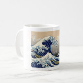 Hokusai: De grote golf van Kanagawa Koffiemok (Voorkant links)
