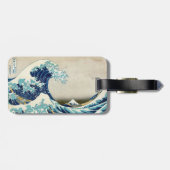 Hokusai - De Grote Golf van Kanagawa - QR-code Bagagelabel (Achterkant horizontaal)