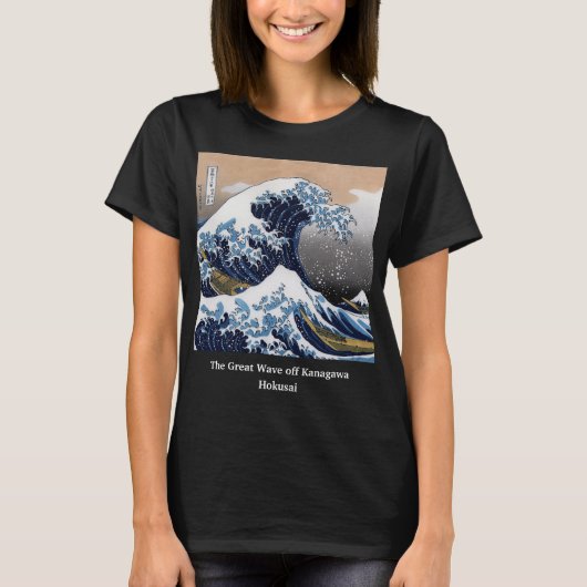 Hokusai, De Grote Golf van Kanagawa T-shirt (Voorkant)