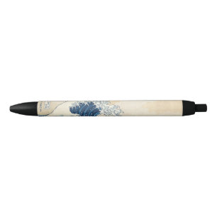 Hokusai de Grote Golf van Kanagawa Zwarte Inkt Pen