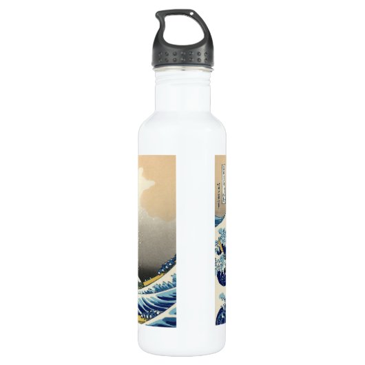 Hokusai De Grote Golf Waterfles (Achterkant)