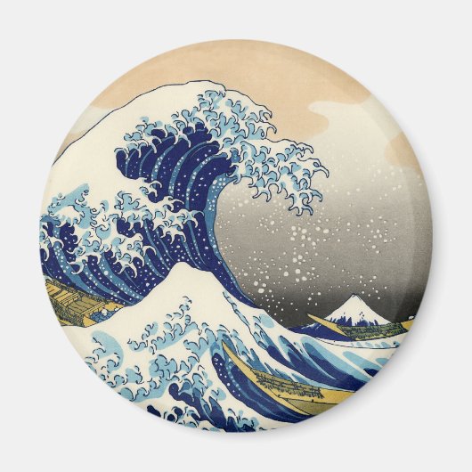 Hokusai de grote golfmagneet magneet (Voorkant)
