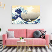 Hokusai De Grote Wave Canvas Wrap Afdruk (Insitu (Woonkamer))