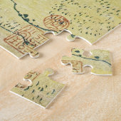 Hokusai - De Yoshitsune Paardenwassende Herfsten Legpuzzel (Zijkant)