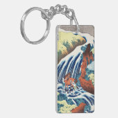 Hokusai - De Yoshitsune Paardenwassende Herfsten Sleutelhanger (Voorkant Links)