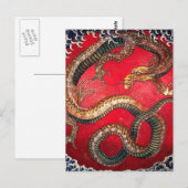 Hokusai Dragon Briefkaart (Voorkant / Achterkant)