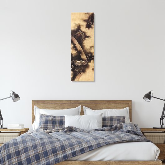 Hokusai Dragon Canvas Afdruk (Insitu (Slaapkamer))