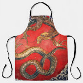 Hokusai Dragon, Japan Kunst Schort (Voorkant)