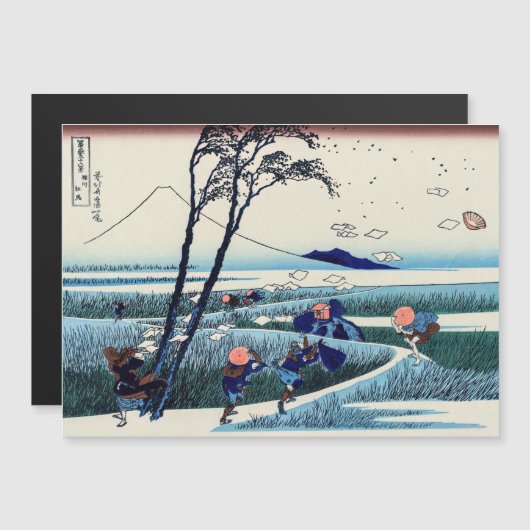 Hokusai - Ejiri in Suruga provincie Magnetische Ka (Voorkant / Achterkant)