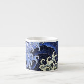 Hokusai Feminine Wave Japan  Fine Art Espresso Kop (Voorkant)