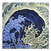 Hokusai Feminine Wave Japan  Fine Art Foto Afdruk (Voorkant)