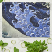 Hokusai Feminine Wave Japan  Fine Art Theedoek (Gevouwen)