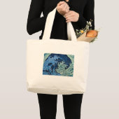 Hokusai Feminine Wave Japan Oceaan Grote Tote Bag (Voorkant (product))