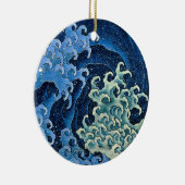 Hokusai Feminine Wave Japan  Oceaan Keramisch Ornament (Rechts)