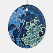 Hokusai Feminine Wave Japan  Oceaan Keramisch Ornament (Links)