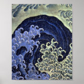 Hokusai Feminine Wave Japanese Poster (Voorkant)
