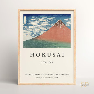 Hokusai Fine Wind Clear Morning Art Print Japans