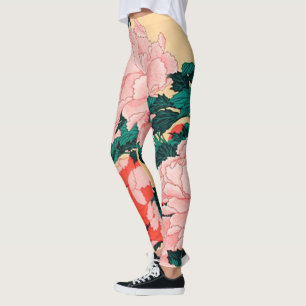 Hokusai Flowers en Butterflies Leggings
