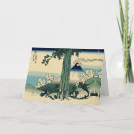 Hokusai Fugaku Feestdagen Kaart