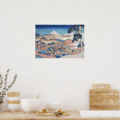 Hokusai - Fuji Katakura Tea Fields, Suruga Poster (Keuken)