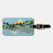Hokusai - Fuji reflecteert in het meer van Kawaguc Bagagelabel (Voorkant horizontaal)