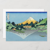 Hokusai - Fuji reflecteert in het meer van Kawaguc Bedankkaart (Voorkant / Achterkant)