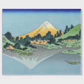 Hokusai - Fuji reflecteert in het meer van Kawaguc Cadeaupapier (Vlak)