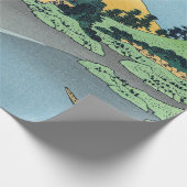 Hokusai - Fuji reflecteert in het meer van Kawaguc Cadeaupapier (Hoek)