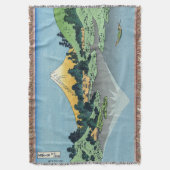 Hokusai - Fuji reflecteert in het meer van Kawaguc Deken (Voorkant Verticaal)