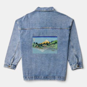 Hokusai - Fuji reflecteert in het meer van Kawaguc Denim Jacket