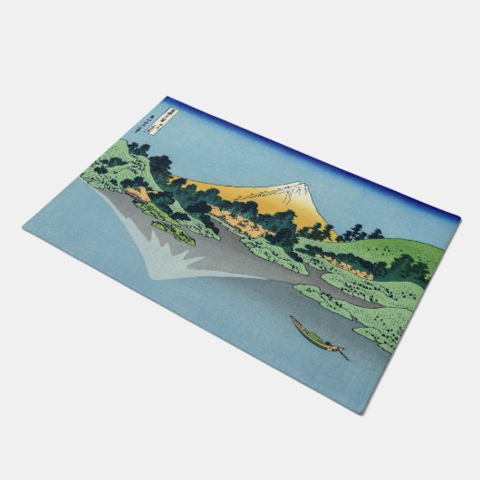 Hokusai - Fuji reflecteert in het meer van Kawaguc Deurmat (Schuin)
