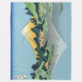 Hokusai - Fuji reflecteert in het meer van Kawaguc Fleece Deken (Voorkant)