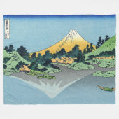 Hokusai - Fuji reflecteert in het meer van Kawaguc Fleece Deken (Voorkant (Horizontaal))