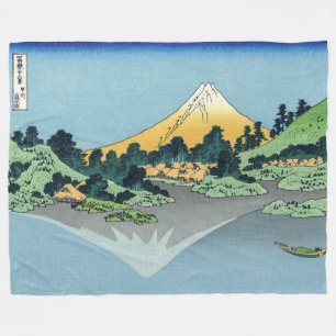 Hokusai - Fuji reflecteert in het meer van Kawaguc Fleece Deken
