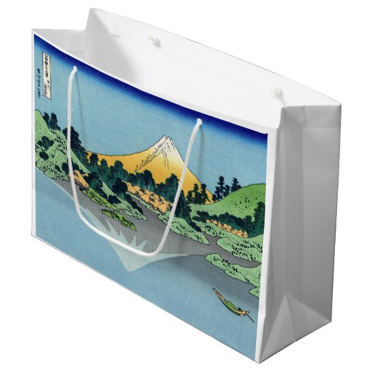 Hokusai - Fuji reflecteert in het meer van Kawaguc Groot Cadeauzakje (Voorkant Gekanteld)