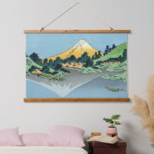 Hokusai - Fuji reflecteert in het meer van Kawaguc Hangend Wandkleed (Slaapkamer)