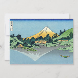 Hokusai - Fuji reflecteert in het meer van Kawaguc Kaart