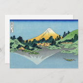 Hokusai - Fuji reflecteert in het meer van Kawaguc Kaart (Voorkant / Achterkant)