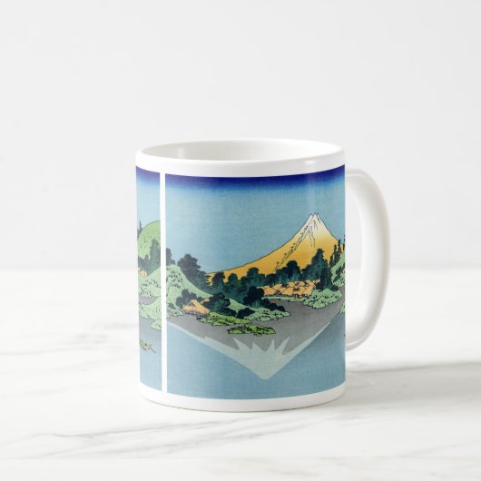Hokusai - Fuji reflecteert in het meer van Kawaguc Koffiemok (Voorkant rechts)