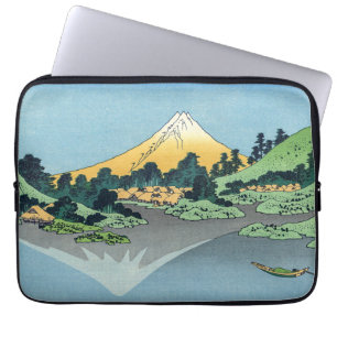 Hokusai - Fuji reflecteert in het meer van Kawaguc Laptop Sleeve