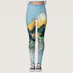 Hokusai - Fuji reflecteert in het meer van Kawaguc Leggings